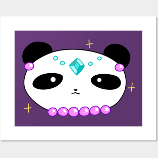 Jewelry Panda Face Posters and Art